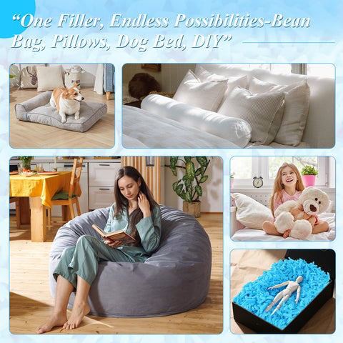 HONEHO cushion refill memory foam for quiet, plush DIY cushions.