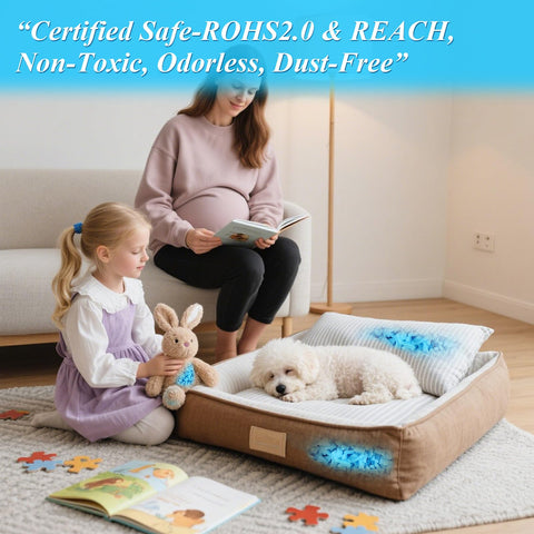 HONEHO memory foam pillow stuffing provides plush, safe filling
