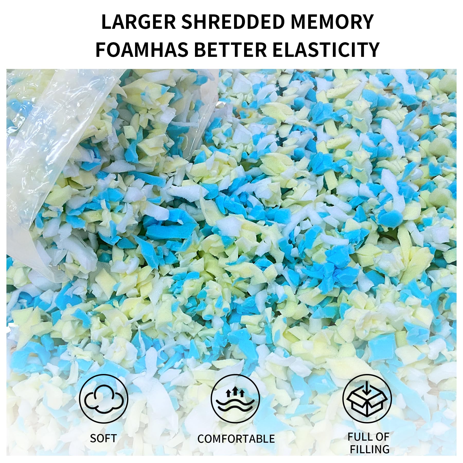 HONEHO pillow filler for DIY crafts offers memory foam softness