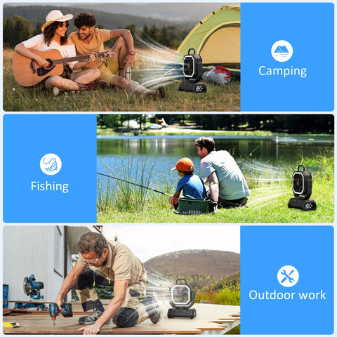 Honesorn portable fan operates quietly with under 30 dB noise level.