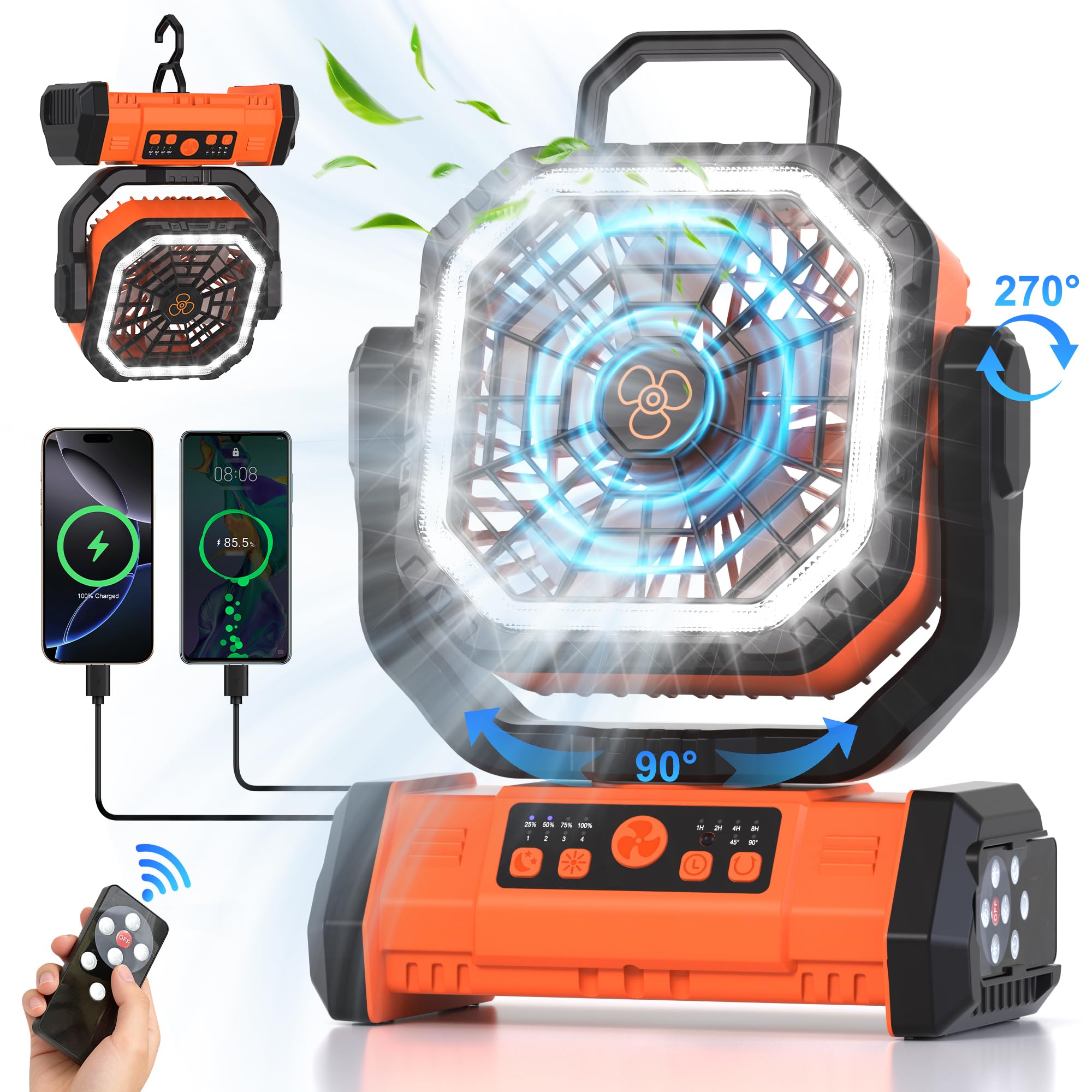Remote control for Honesorn camping fan enabling easy adjustments