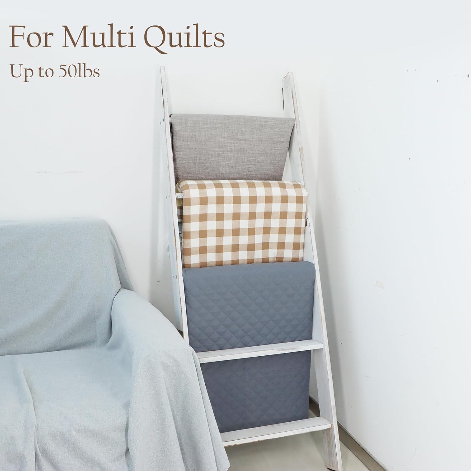 Honest Outfitters living room decor meets function with a functional blanket display