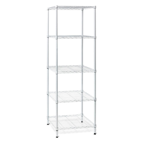 Honey-Can-Do 18-inch deep shelves fit bulky items like baskets and bins.