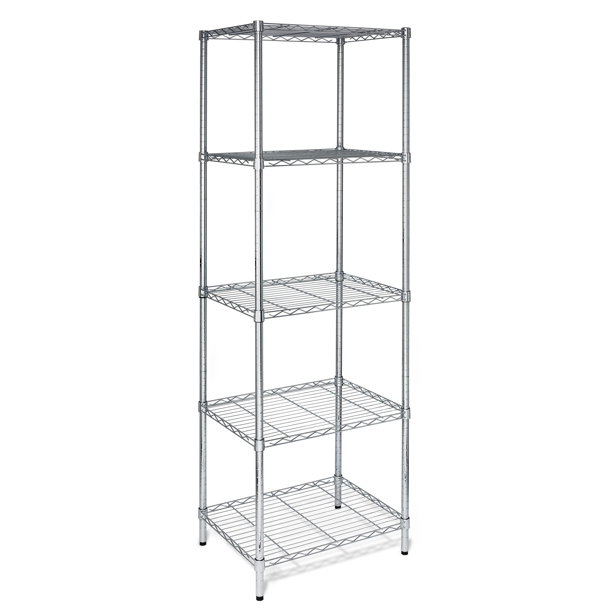 Honey-Can-Do 18-inch deep shelf shown holding bowls and sheet pans.
