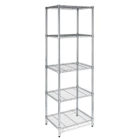 Honey-Can-Do 18-inch deep shelf shown holding bowls and sheet pans.