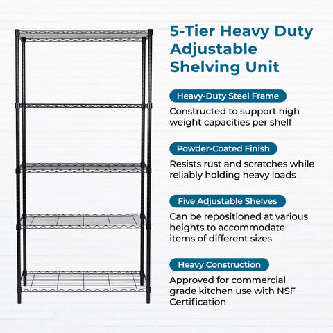 Honey-Can-Do shelf supports up to 200 pounds per tier for heavy items