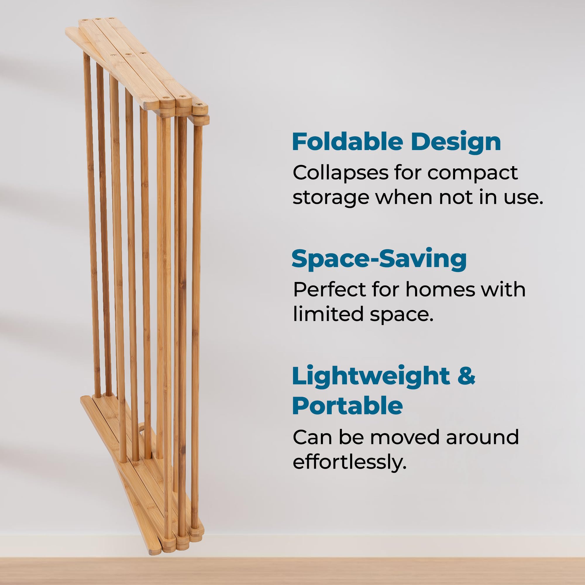 Honey-Can-Do 25 linear feet drying space offers ample room for garments and towels.