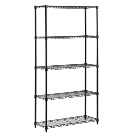 Honey-Can-Do adjustable shelves set to fit different item heights