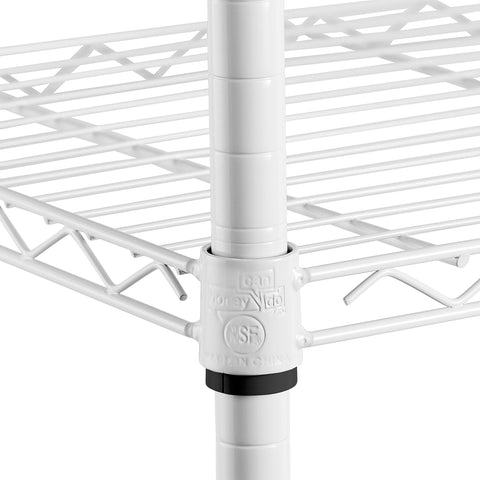 Honey-Can-Do adjustable shelves with tool-free setup for tall items.