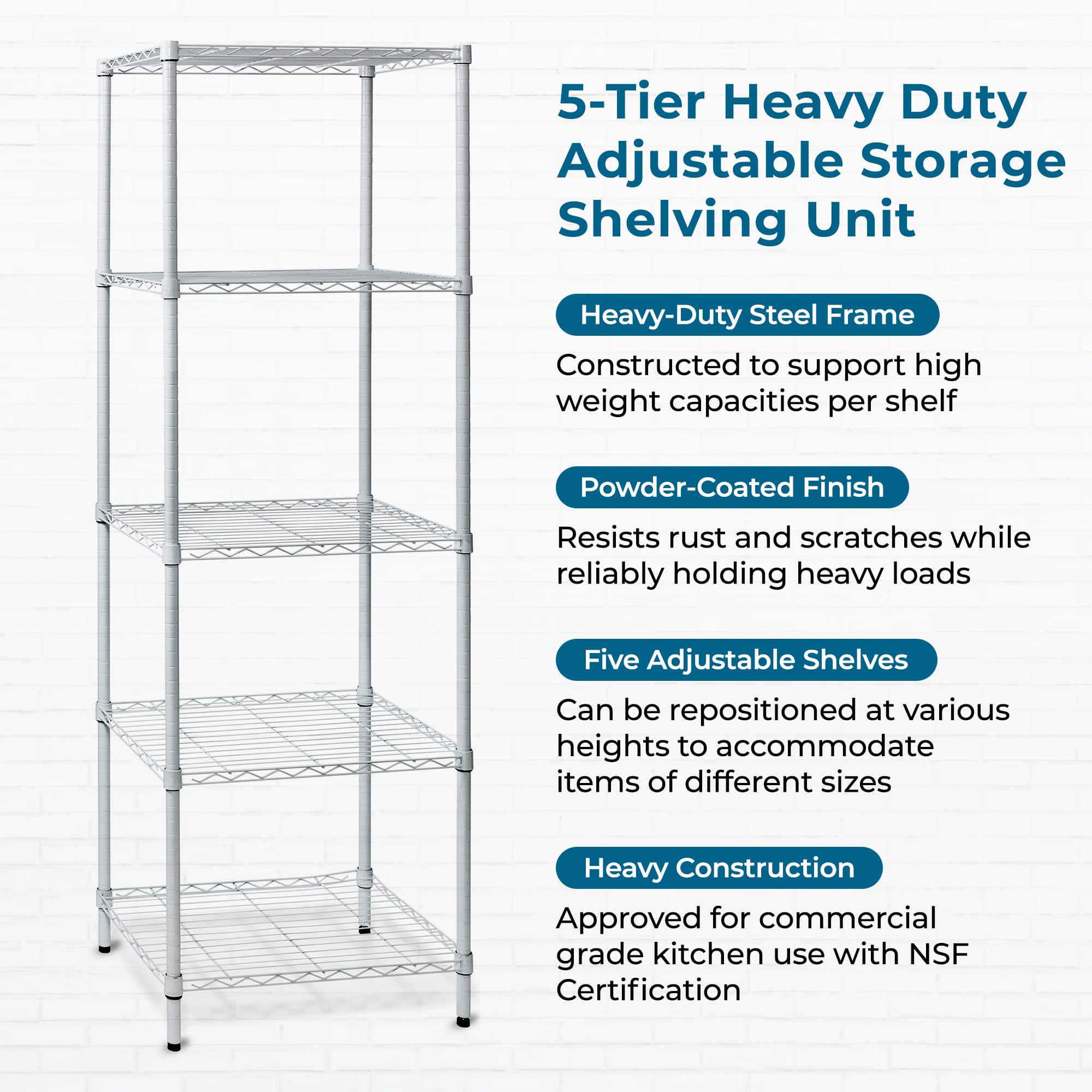 Honey-Can-Do easy-assembly shelves install in minutes without tools.