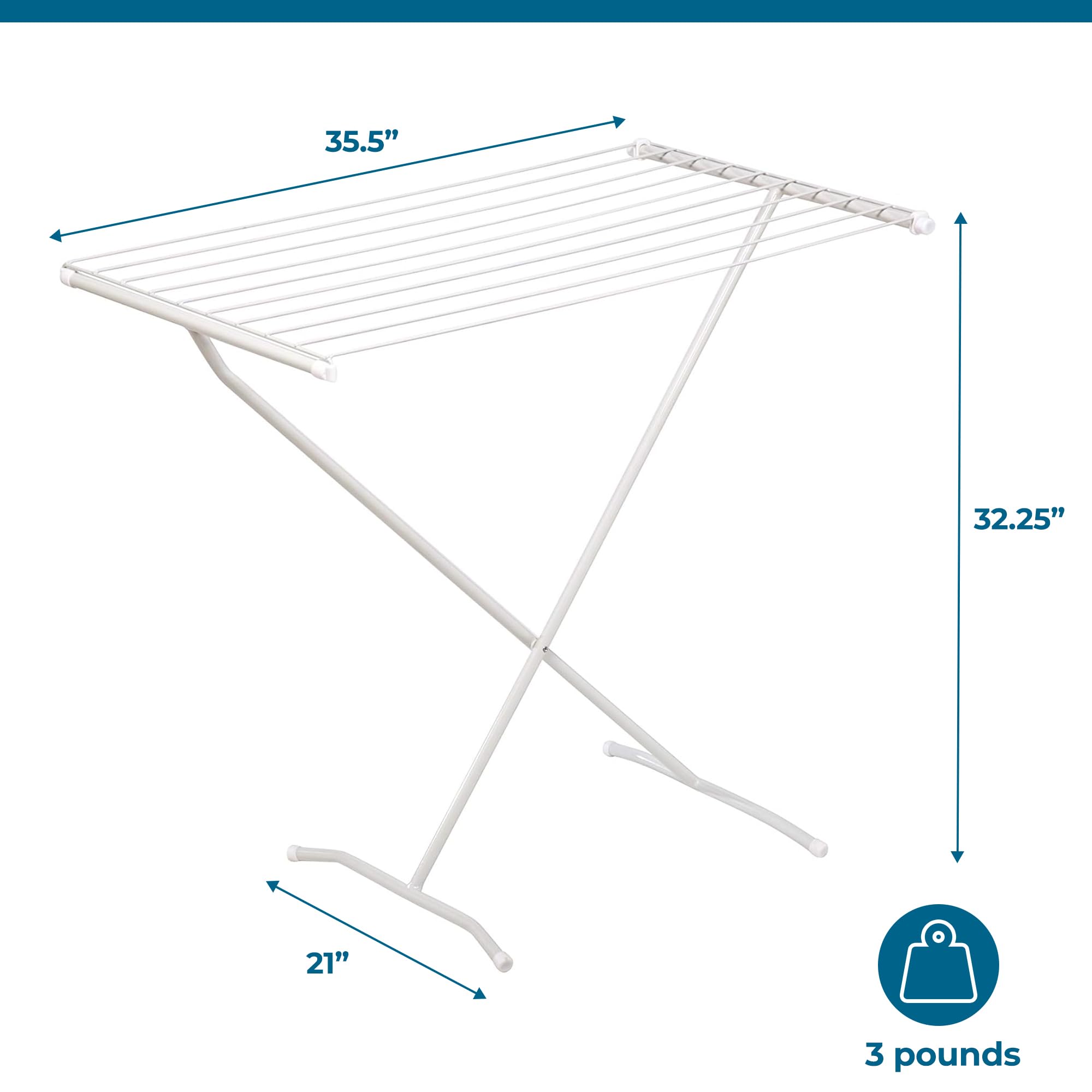 Honey-Can-Do outdoor-friendly rack dries clothes in fresh air