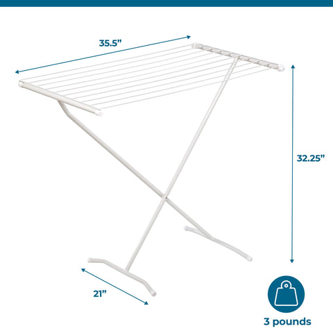 Honey-Can-Do outdoor-friendly rack dries clothes in fresh air