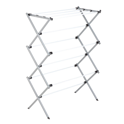 Honey-Can-Do deluxe metal drying rack front view for indoor air-drying