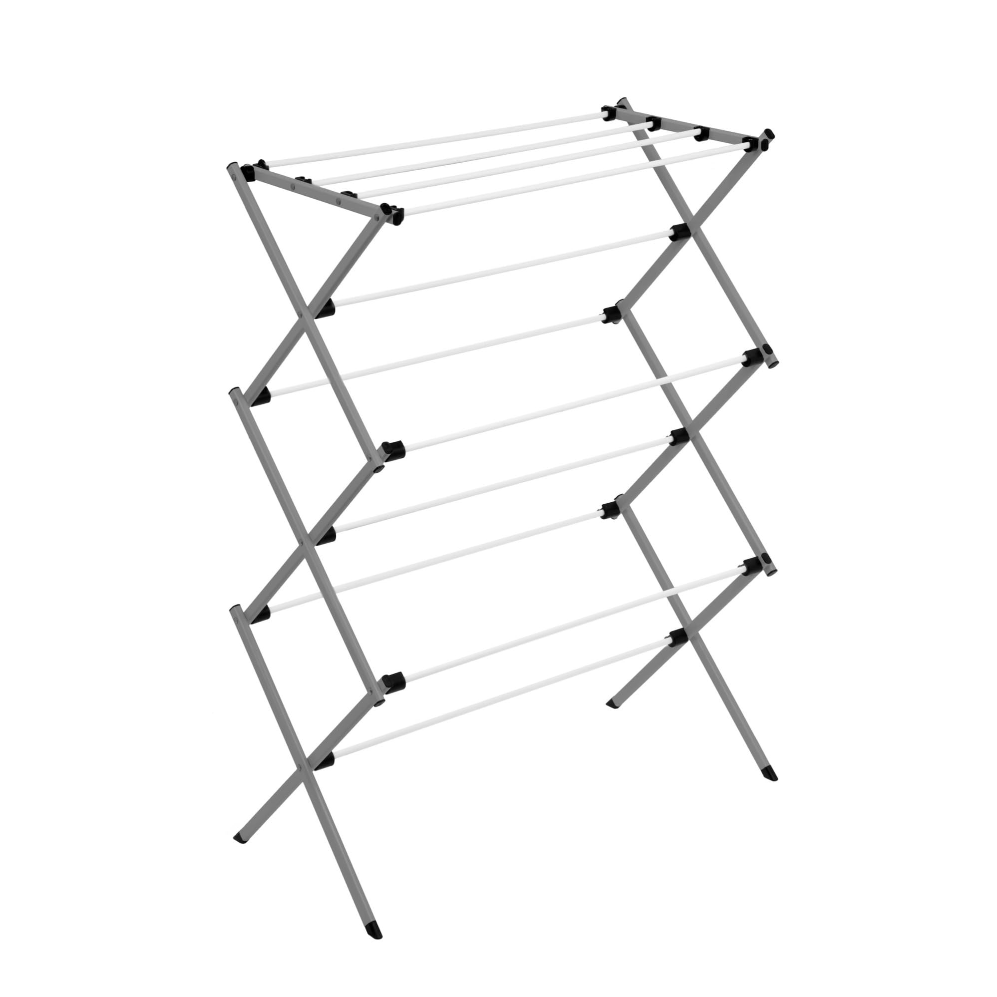 Honey-Can-Do deluxe rack silver-white finish resists wear