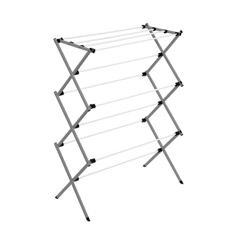 Honey-Can-Do deluxe rack silver-white finish resists wear