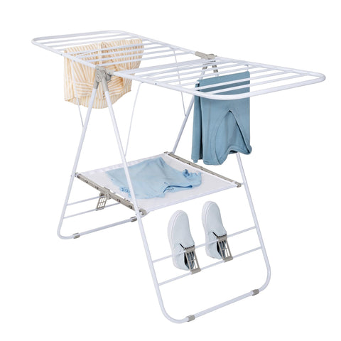 Honey-Can-Do heavy-duty drying rack, fully assembled for immediate use.