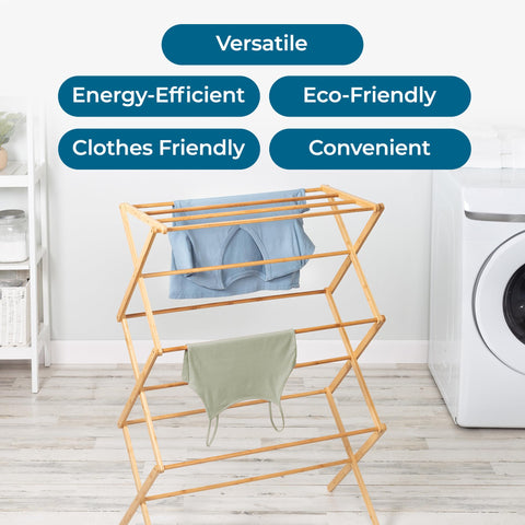 Honey-Can-Do indoor-outdoor drying rack for balconies and patios.