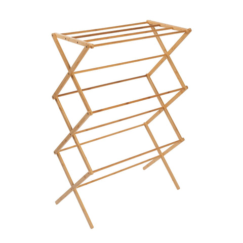 Honey-Can-Do multi-tier drying space keeps garments organized across levels.