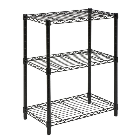 Honey-Can-Do NSF-certified wire shelves suitable for food storage.