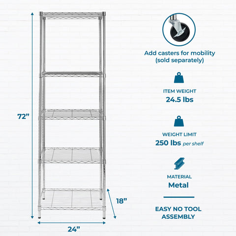 Honey-Can-Do shelving in pantry or garage enhances sturdy, accessible storage.