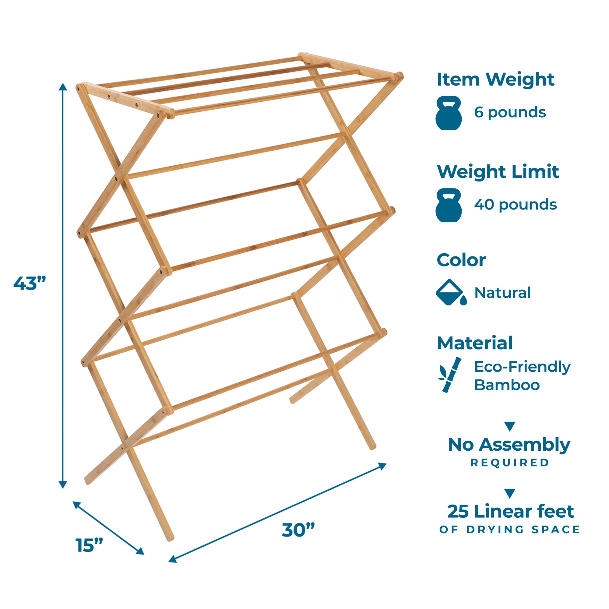 Honey-Can-Do portable clothes drying rack makes air-drying convenient anywhere.