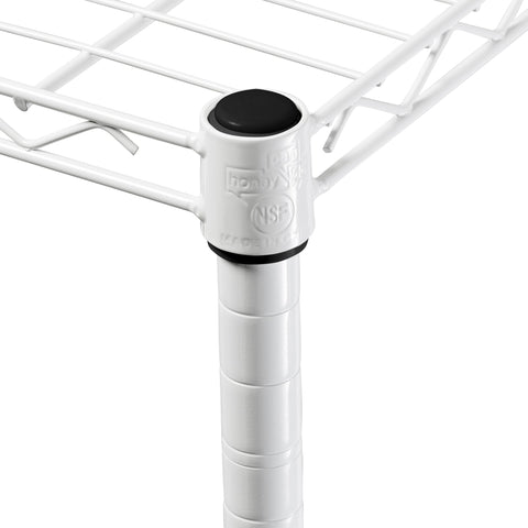 Honey-Can-Do rust-resistant white coating resists chipping and peeling.