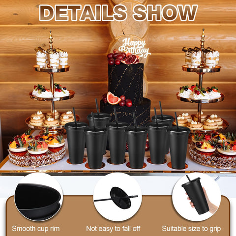 Honeydak bulk cups showcase solid black color for gifting and parties