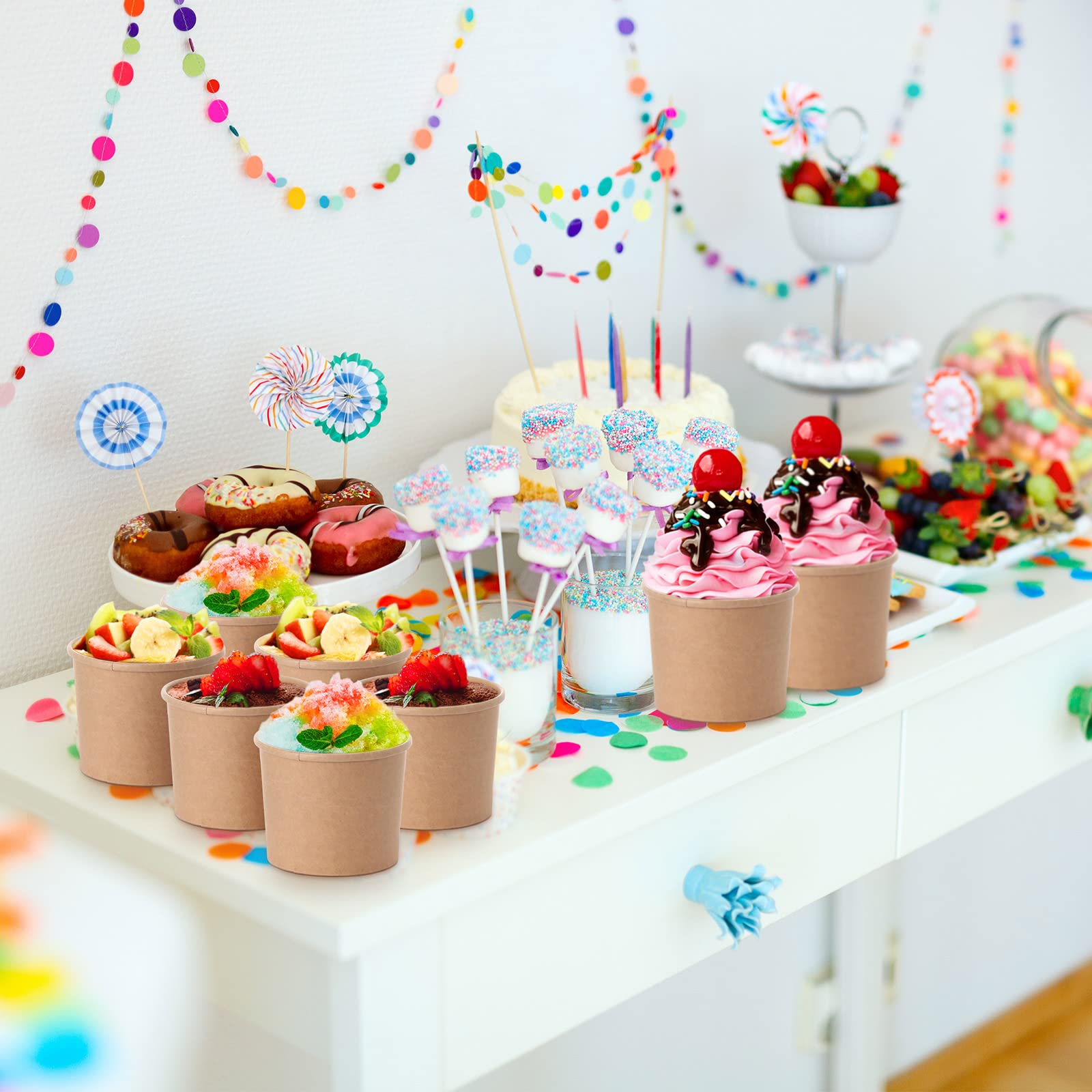 Honeydak party dessert cups in use for convenient event serving