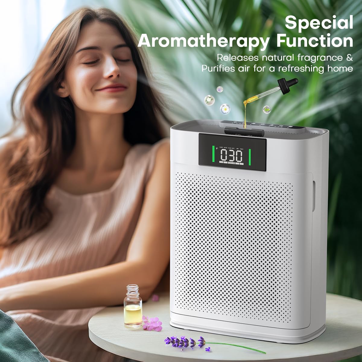 Honeyuan air purifier with child lock for safe family use
