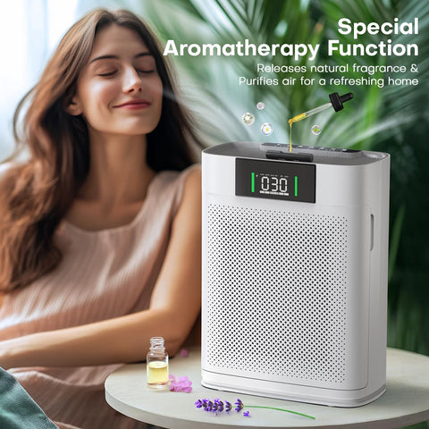 Honeyuan air purifier with child lock for safe family use