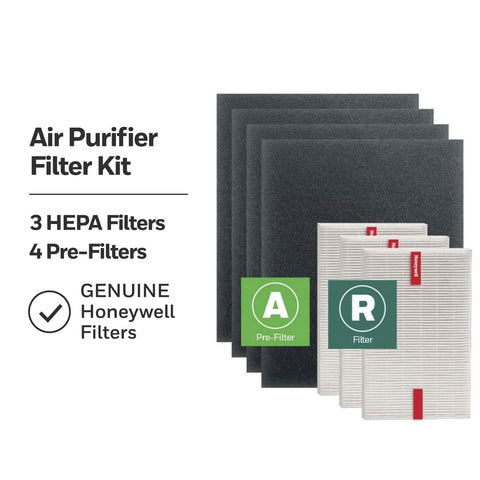 Honeywell A pre-filter carbon pre-cut close-up highlighting carbon filter.