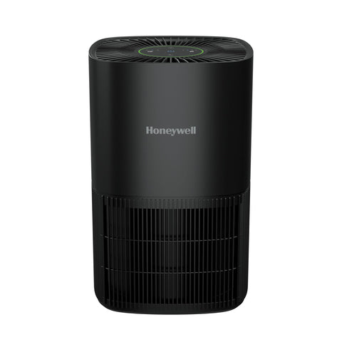 Honeywell Allergen Plus compact purifier front view in small room