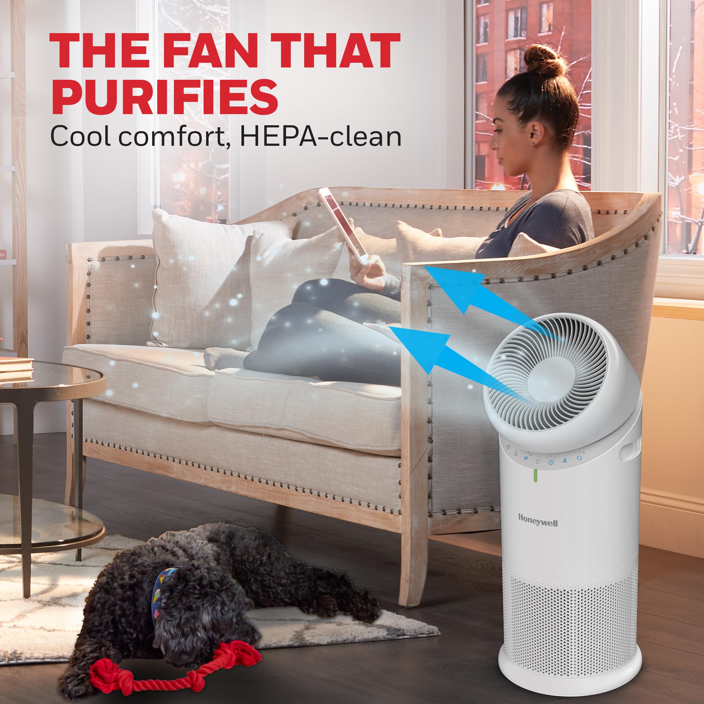 Honeywell Allergen Plus quiet operation suitable for bedrooms and home offices