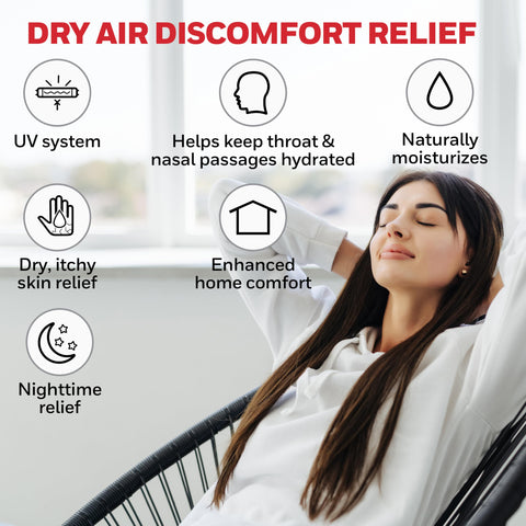 Honeywell easy-fill, self-standing tank simplifies setup.