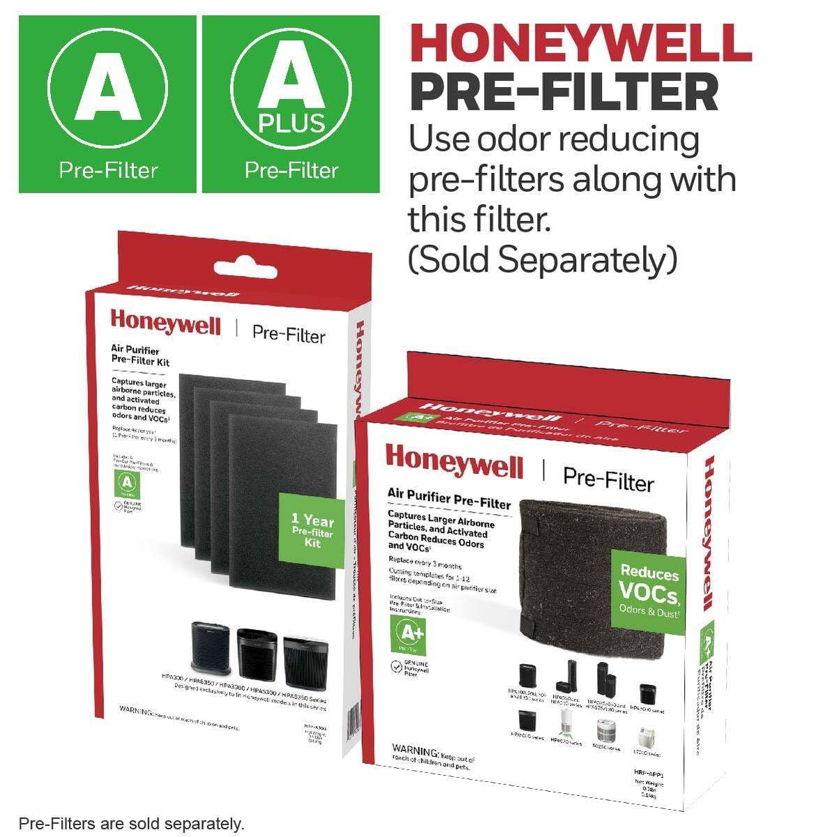 Honeywell filter packaging image indicating genuine replacement