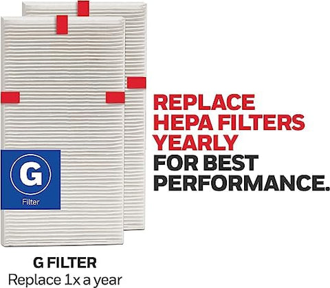 Honeywell HEPA Filter G compatible with HPA175 and HPA180 purifiers.