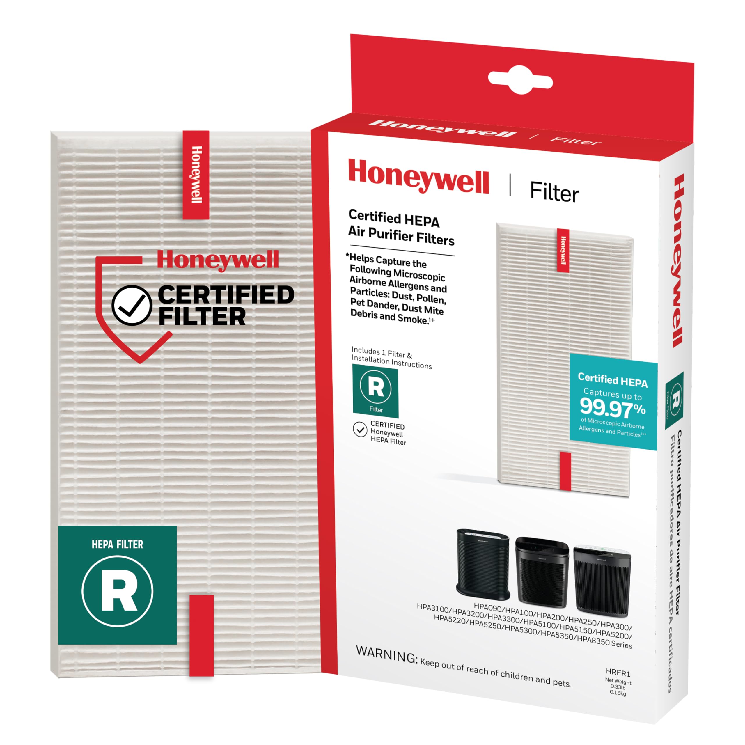 Boxed Honeywell HEPA Filter R ready for replacement and easy installation.