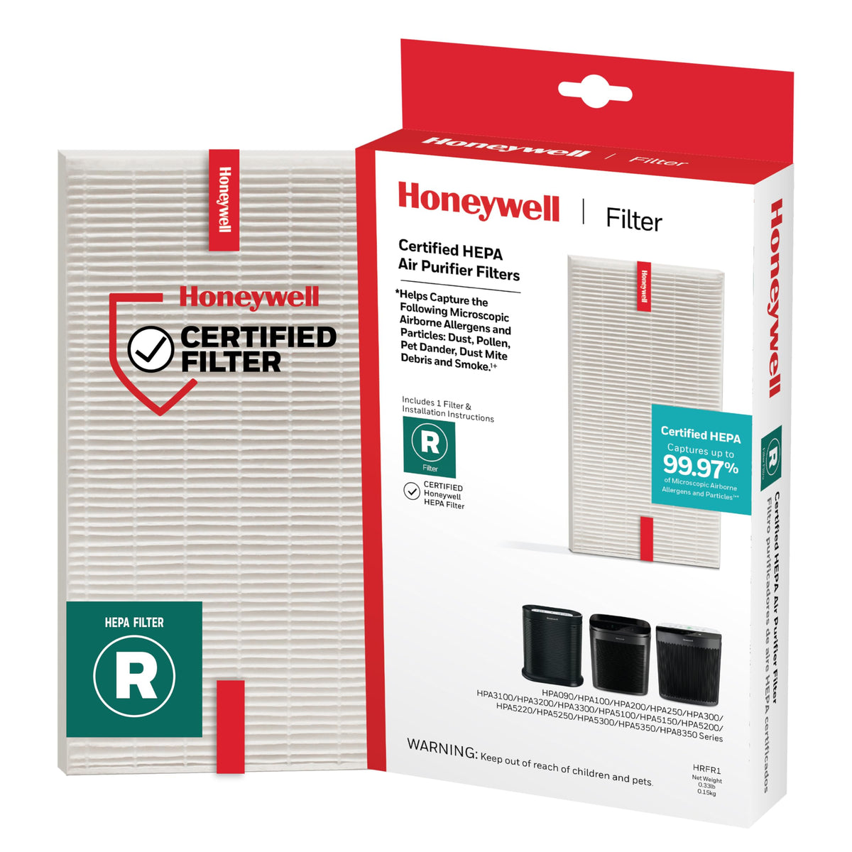 Boxed Honeywell HEPA Filter R ready for replacement and easy installation.
