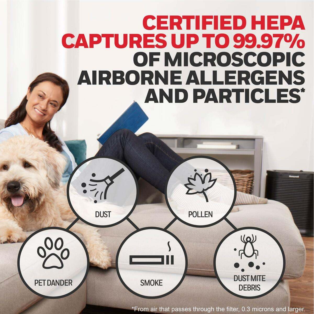 Honeywell HEPA R compatibility with HPA300 for pet dander capture