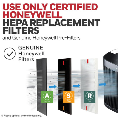 Honeywell HPA5100W quiet operation suitable for bedrooms and dorms.