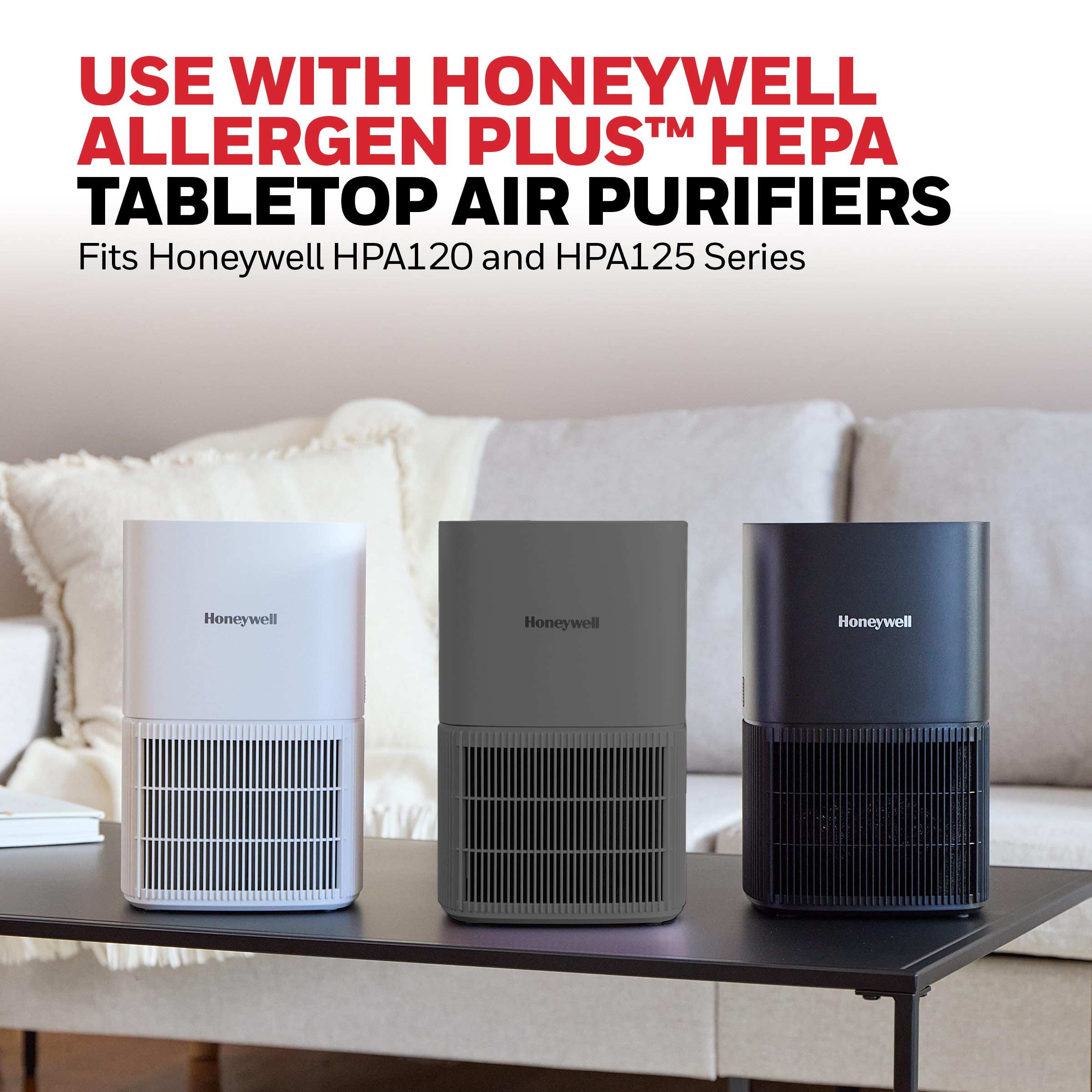 Honeywell O carbon filter for HPA120 reduces odors and VOCs.