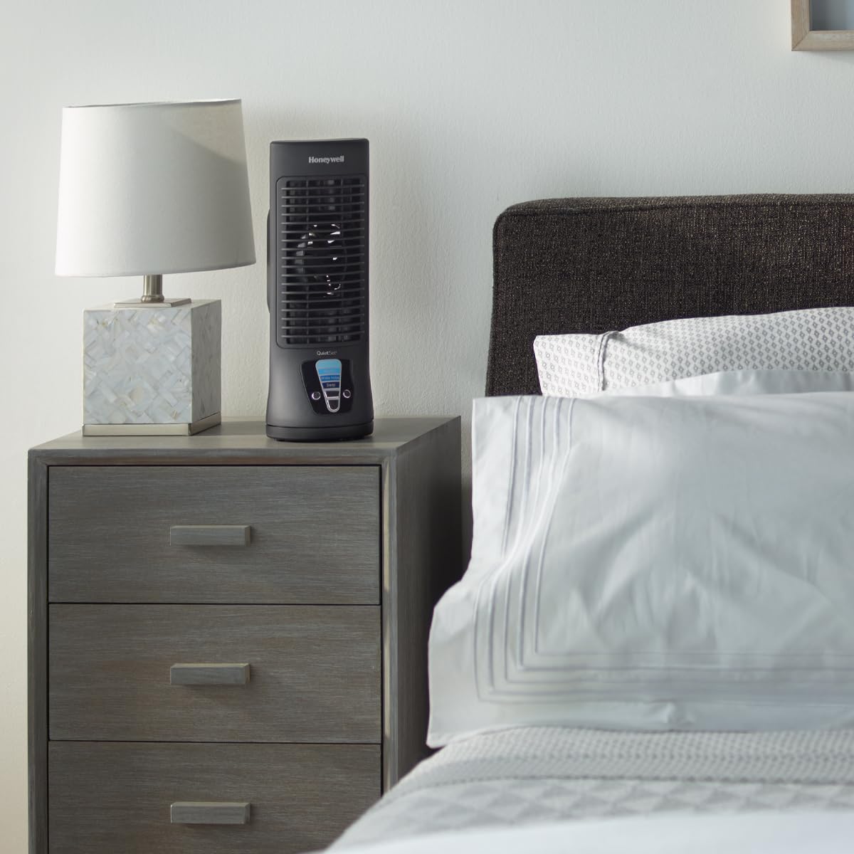 Honeywell pack-of-two quiet fans ideal for desks, nightstands, or small offices.