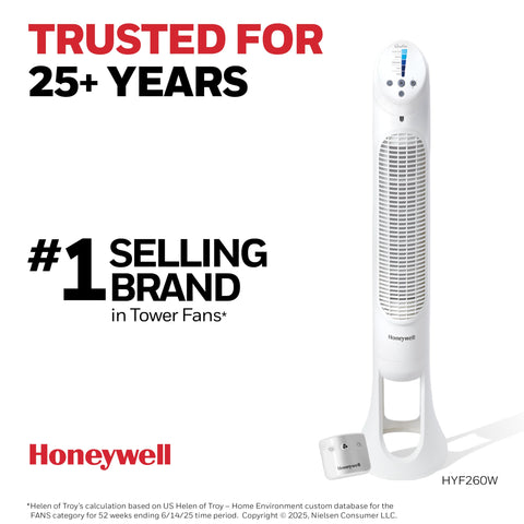 Honeywell QuietSet timer mode provides auto shut-off convenience