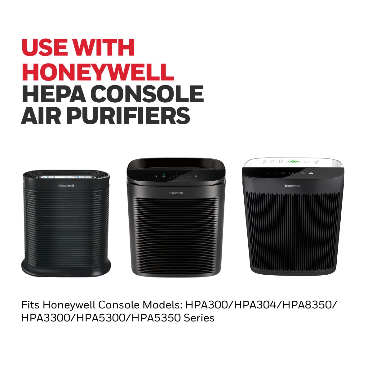 Honeywell R HEPA replacement filter close-up ready for installation.