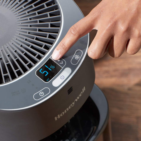 Honeywell top fill tower humidifier large-room performance with steady moisture.