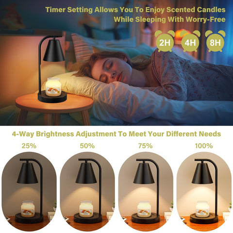 Hong-in Candle Warmer Lamp with included bulbs and even heat distribution.