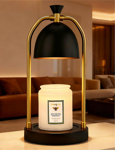Hong-in candle warmer lamp top-down melting for even fragrance release.