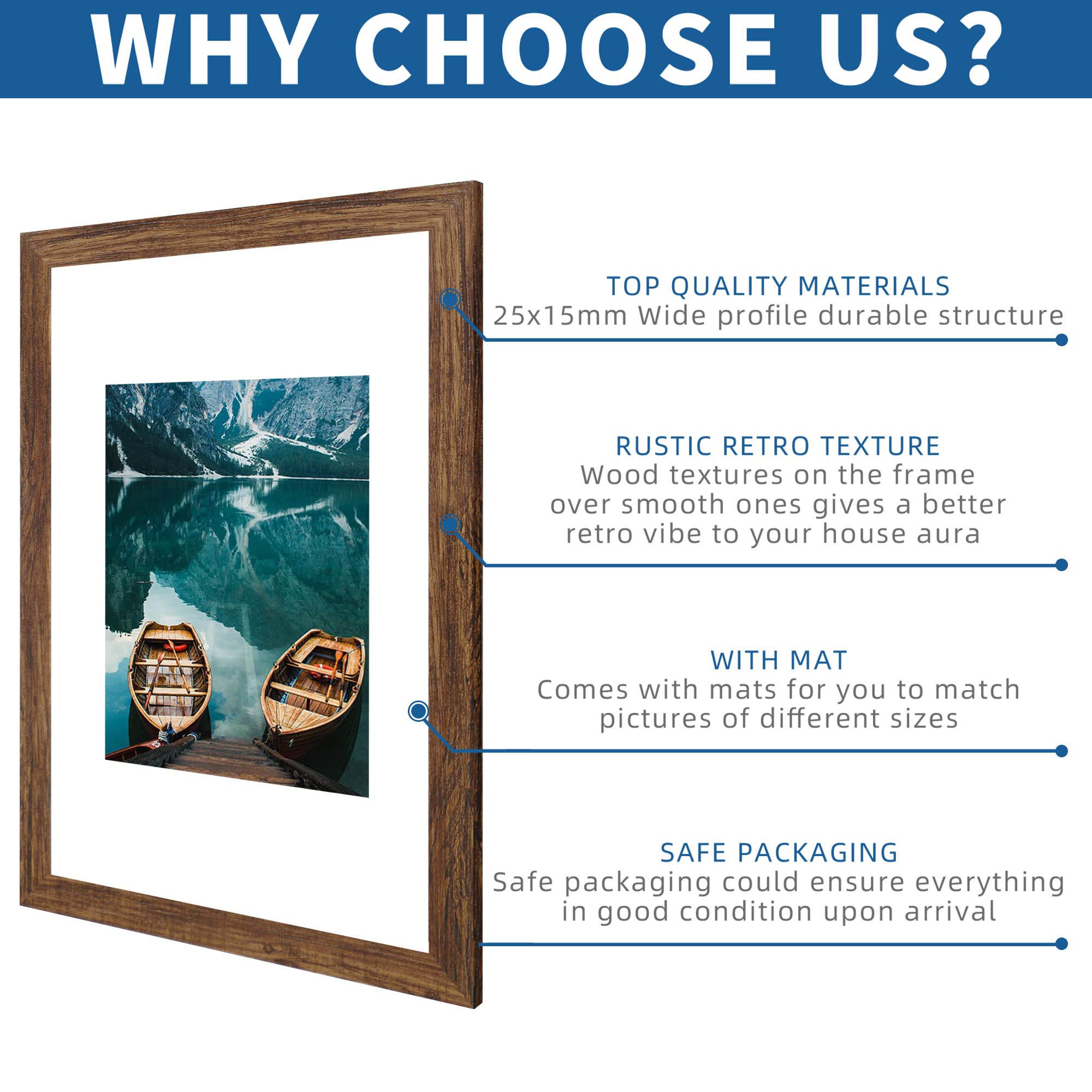 Hongkee 12x18 frame set packaged safely with protective wrap for secure delivery.