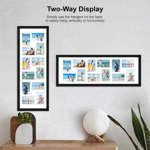 Hongkee poster frame with mat fits 4x6 photos securely.