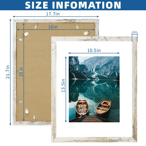 Hongkee vertical hanging option for wall display with two frames